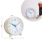 Colorful Kids Analog Alarm Clock,4 inch Simple Stylish