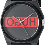 Black quartz Watch with Rubber Strap HUGO by Hugo Boss