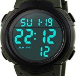 Digital Sports Watch, Waterproof LED Screen Large Face Military