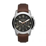 Fossil Men's Grant Quartz Leather Chronograph Watch