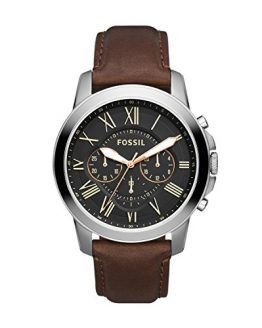 Fossil Men's Grant Quartz Leather Chronograph Watch