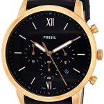 Fossil Rose Gold Neutra Chrono Quartz Leather Chronograph Watch