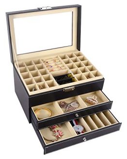 Jewelry Box Organizer Holder Drawer Tray