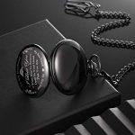 Pocket Watch Engraved Hicarer with Gift Box