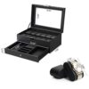 BEWISHOME Watch Box Organizer with Valet Drawer