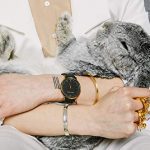 LJXII Lugano Watch with 40mm Black dial and Black Leather Strap