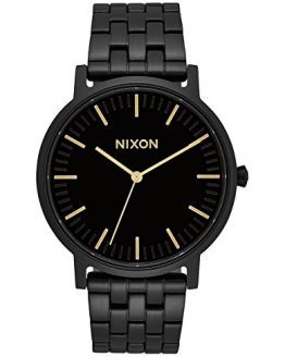 NIXON Porter A1057 - All Black/Gold - 50m Water Resistant