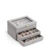 Watch Box Organizers with Glass Display Top