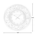 Mosaic Wall Clock Chrome