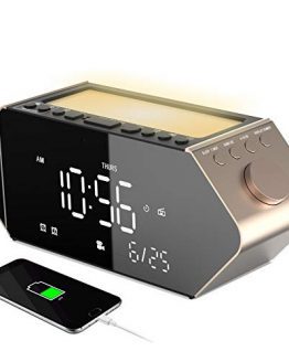 Sicsmiao Projection Alarm Clock, Digital Alarm Clock for Bedrooms