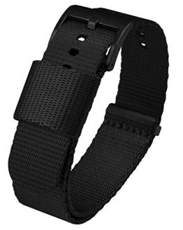 18mm Black Jetson NATO Style Watch Strap