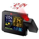 Digital Clock Projector on Ceiling with Indoor Outdoor Temperature