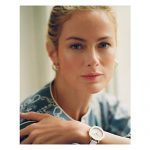 Anne Klein Gold Watch White Leather Strapa