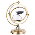 720° Rotating Brass Unique 1 Hour Glass Sand Clack for Home