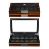 Wood Luxury Watch Box with Large Glass Window