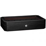 12 Slot Leather Watch Box - Luxury Watch Case Display Organizer