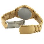 14K All Gold Plated Big Face Luxury Watch