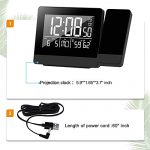 Geevon Projection Alarm Clock,Indoor Thermometer Hygrometer