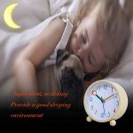 Colorful Kids Analog Alarm Clock,4 inch Simple Stylish