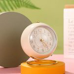 Non-Ticking Tabletop Alarm Clock with Backlight