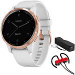 White/Rose Gold Garmin Vivoactive 4S Smartwatch