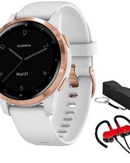 White/Rose Gold Garmin Vivoactive 4S Smartwatch