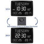 Large Alarm Clock for Bedroom LED Kitchen Desk Wall