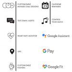 Movado Connect Black Leather Smartwatch with Wear OS by Google