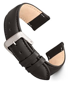 Speidel Genuine Leather Watch Band 20mm Black