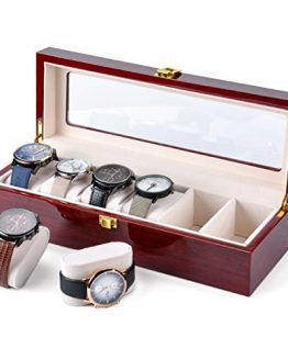 Karamanda 6 Wide Slots Wooden Paint Watch Box