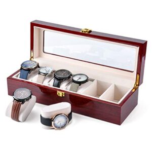 Karamanda 6 Wide Slots Wooden Paint Watch Box