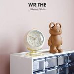 Non-Ticking Tabletop Alarm Clock Battery Operated Desk Clock