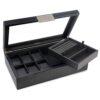 Glenor Co Valet Jewelry Box Large Glass Lid