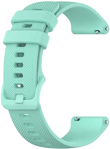 Mint Blue Wristology Quick Release Silicone Rubber Watch Band Strap