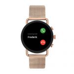 Skagen Stainless Steel and Mesh Touchscreen Smartwatch, Rose Gold