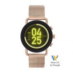 Skagen Stainless Steel and Mesh Touchscreen Smartwatch, Rose Gold