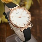 Ladies Watch Rose Gold Case Arabic Numerals