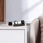 Dual iWatch Charging Stand Dock Silicone with Apple Watch Series