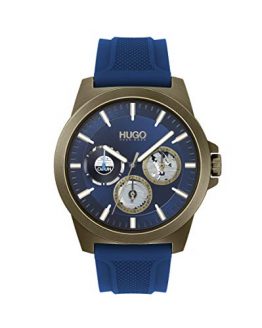 Hugo Boss Watch with Silicone Strap, Blue