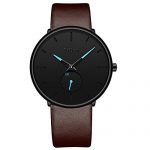 Mens Ultra-Thin Quartz Analog Wrist Watch 30M Waterproof