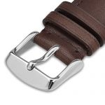 Vintage Leather Band Watch Strap Dark Brown 18mm