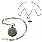 ManChDa Antique Men Pocket Watch Double Hunter Automatic