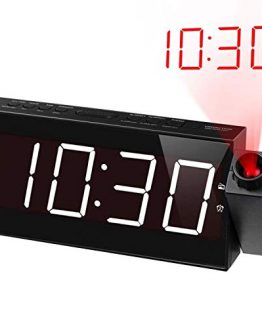Large Display Bedrooms Projection Alarm Clock Radio