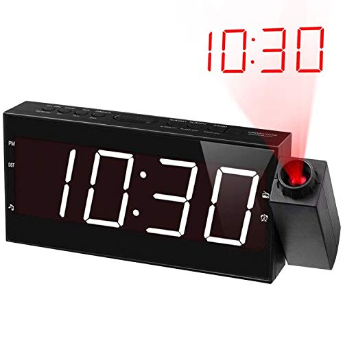 Large Display Bedrooms Projection Alarm Clock Radio