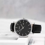 BUREI Men's Fashion Minimalist Wrist Watch Analog Black Date