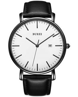 BUREI Men's Fashion Minimalist Wrist Watch Analog