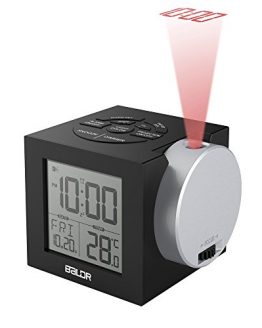 Digital Projection Alarm Clock Indoor Temperature