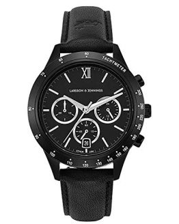 Unisex Mens Womens Watch with 39mm Black Dial