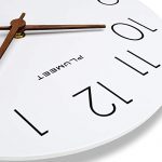 Plumeet 12'' Wooden Wall Clock Frameless Clocks