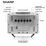 Sharp Atomic Desktop Clock with Color Display - Atomic Accuracy